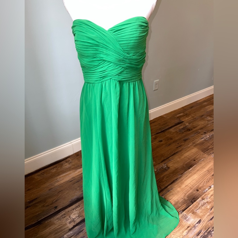 Ralph Lauren Strapless Green Dress Size 8
